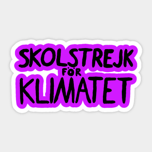 Skolstrejk For Klimatet Sticker